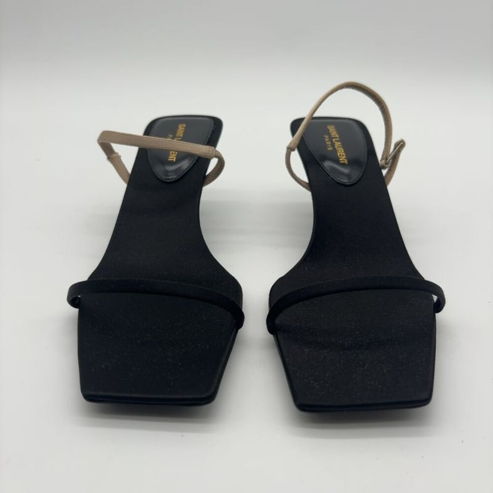 Saint Laurent Silk Slingback Sandal in Multicolor - Picture 2 of 5